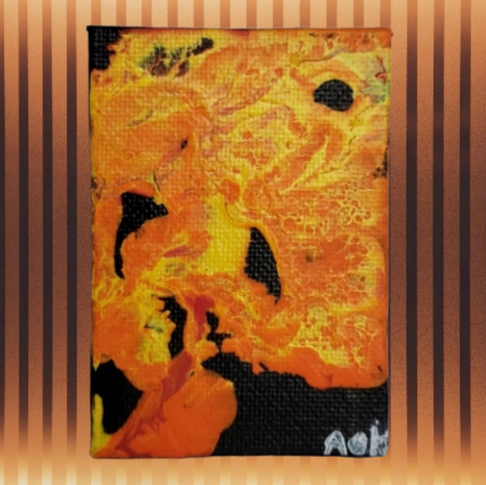 Floor is Lava Acrylic Painting
